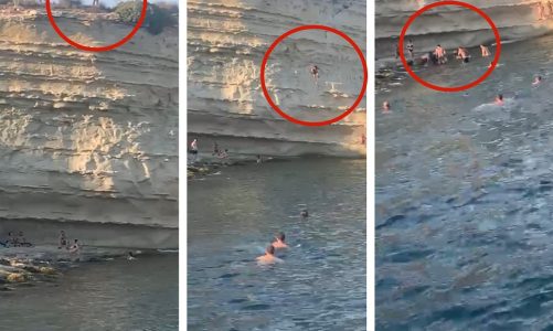 Momente tmerri, shqiptari hidhet nga shkëmbi në ujë në Maltë, plagoset rëndë (Video)